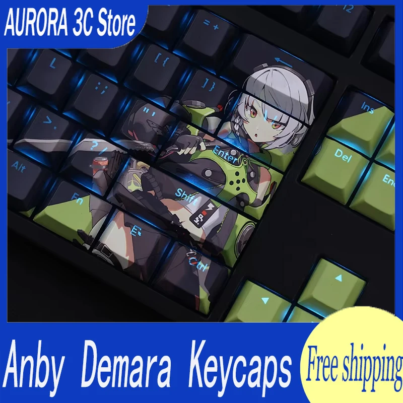 

Anby Demara Keycaps Set Pbt Sublimation 108 Key Cherry Profile Keycaps For Mechanical Zenless Zone Zero Gaming Custom Key Caps