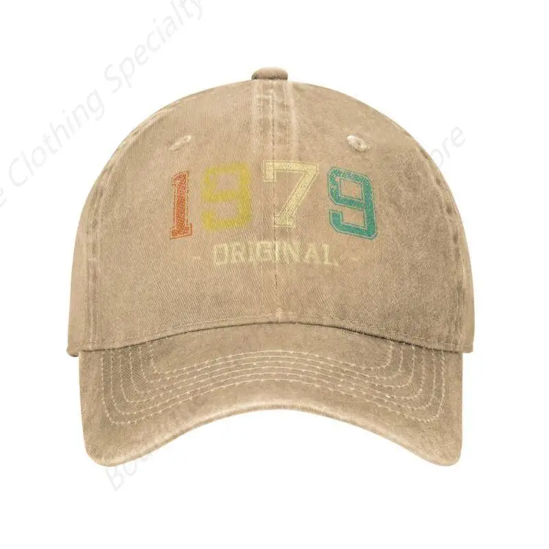 

Classic Cotton Vintage 1979 Baseball Cap Men Women Custom Adjustable Adult born in 1979 Dad Hat Summer