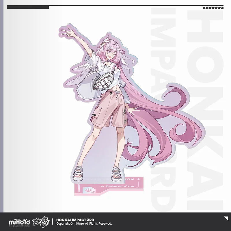 15CM MIHOYO Figure Game Honkai Impact 3rd Cosplay VALKYRIES Stand Elysia Kiana Mei Durandal Acrylic Statue Anime Accessories