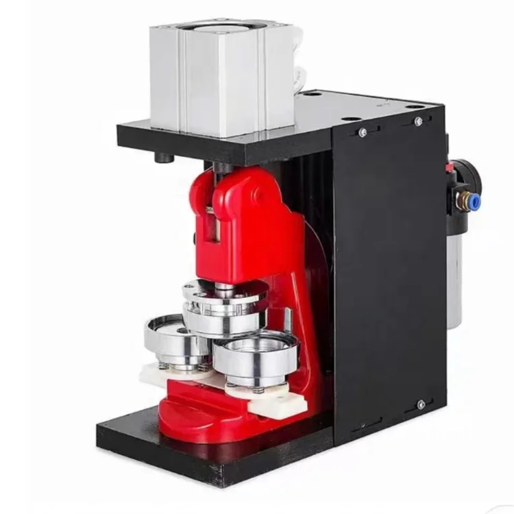 Wendy Wholesale High Quality Pneumatic Badge Machine Body 50x50mm Automatic Button Maker Button Making Machine for Sale