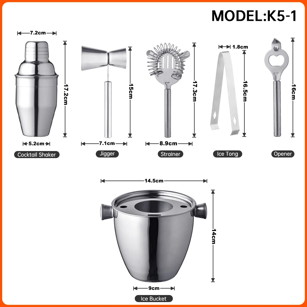 OUYADA Factory Direct Customizable Logo 350Ml Stainless Steel Manufacturer Bar Tool Ice Bucket Cocktail Accessories