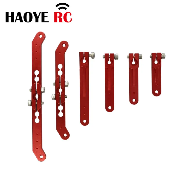 Haoye-RC Electric Airplanes Parts, U.S. System, JR Hitec, Futaba 23T, 24T, 25T, CNC, liga de alumínio, braço duplo, 3-4 Polegada