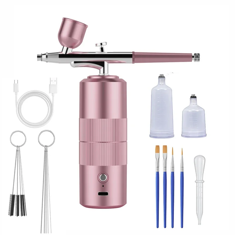 

Airbrush Nail With Compressor Portable Airbrush Nail Art Compressor For Nails Cake Painting Crafts Air Brush Kit Nails Spray