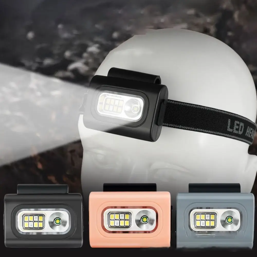 

USB Rechargeable COB LED Headlight High Visibility Strong Magnetic Clip Safety Jogging Light Ultra-Long Duration Waterproof