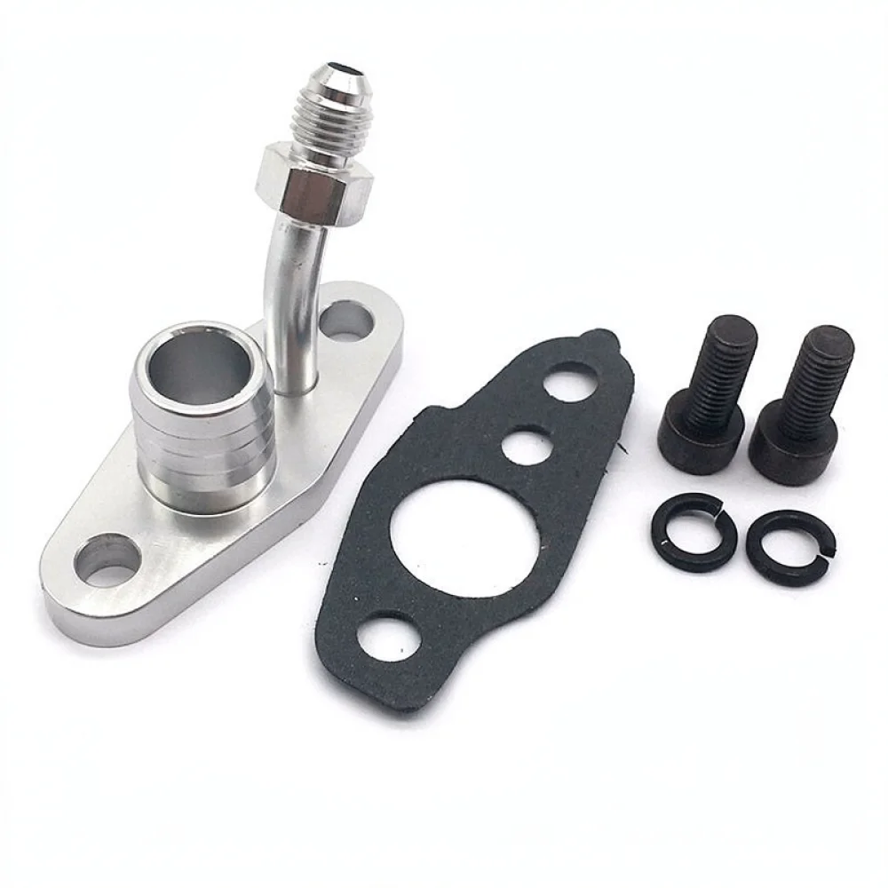 Aluminum 4AN Turbo Oil Drain Flange Fitting For CT9 CT12 Turbochargers Automotive Engine System Upgrade Replacement Hardware