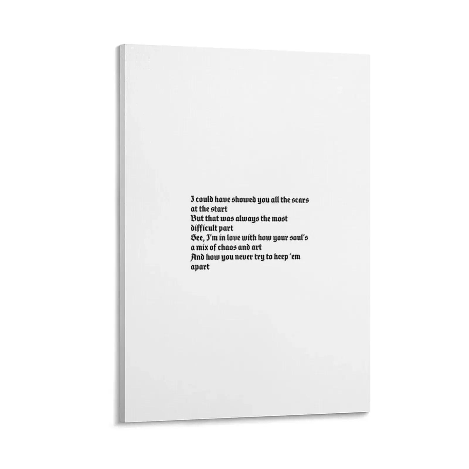 

Dermot Kennedy - Outnumbered lyrics Canvas Painting room decor ornaments for home Decoration pictures room wall
