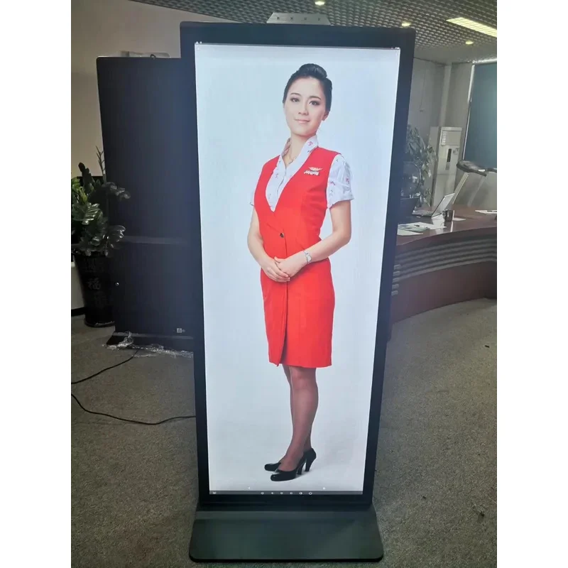 Centrum handlowe stojące na podłodze 38 ''48'' 58'' calowy pasek/rozciąganie/pasek/półka cyfrowy wyświetlacz reklamowy LCD