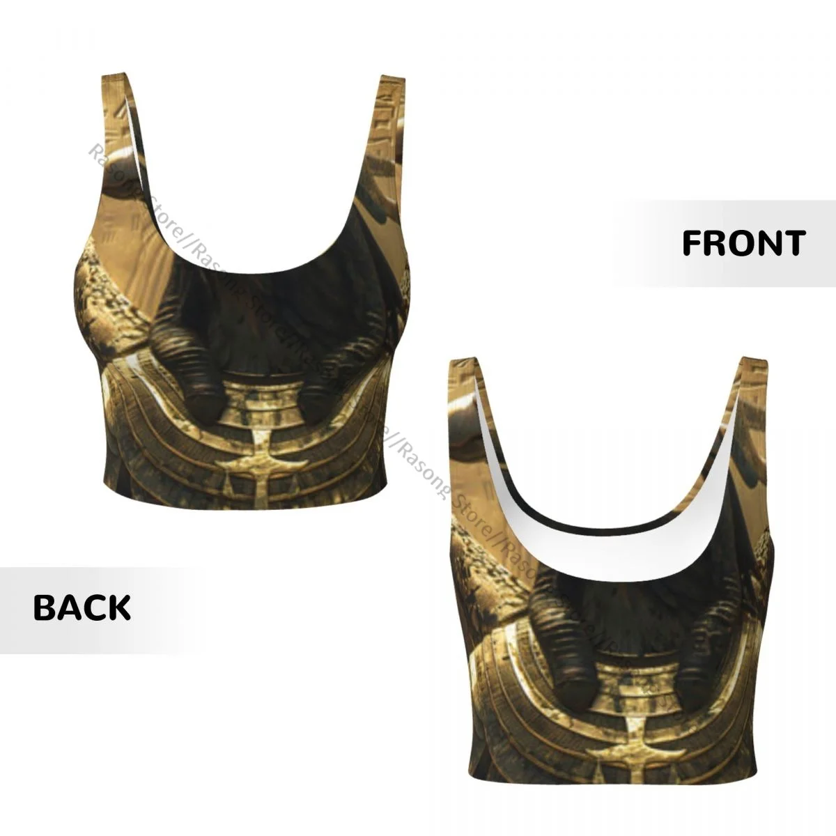 Sutiã esportivo feminino correndo roupas de yoga colete águia em fundo hieróglifico antigo reunião colete de fitness