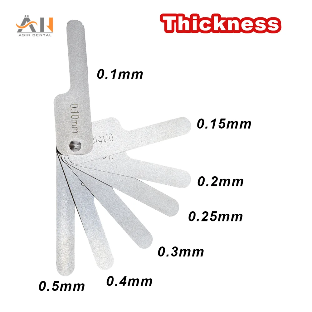 1 box Dental Interproximal Reduction Gauge Ruler Orthodontic Treatment Tools 0.1-0.5 MM IPR Tooth Gap Measuring Ruler