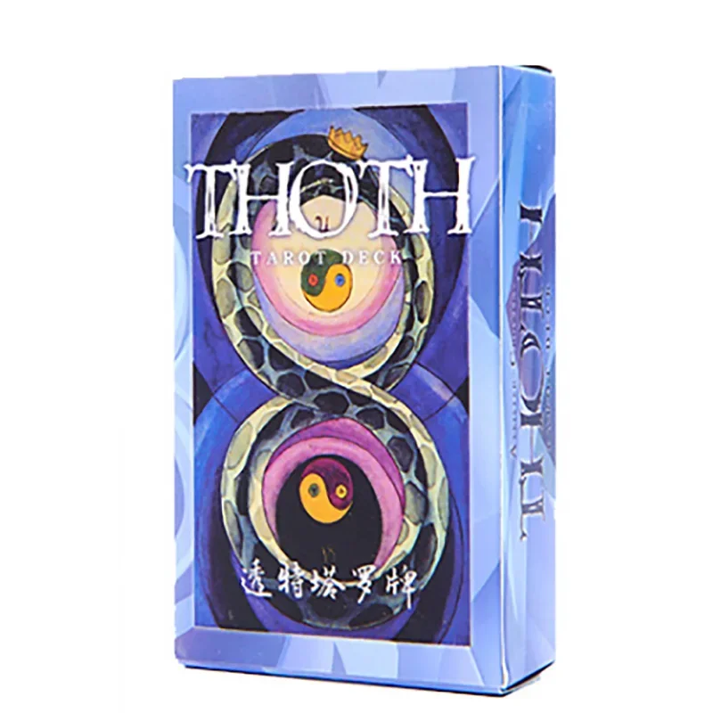 THOTH Tarot Cards Juego de cartas de adivinación 12 * 7 cm Cartas versión china