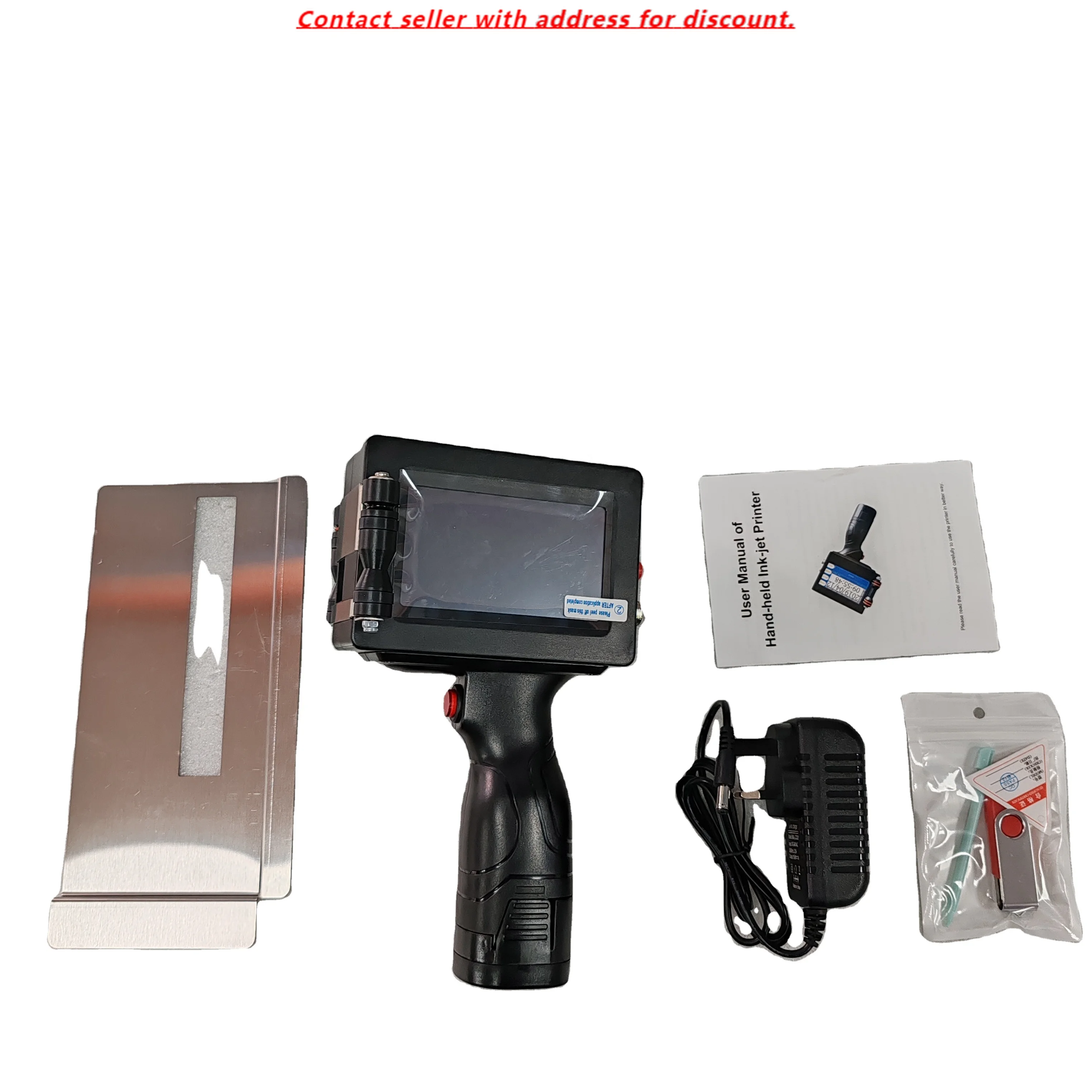 

HIGH QUALITY IPS-HH1200W Plus Handheld Inkjet Printer Carton Mark Barcode Pictures Printer Convenient Tij Printer