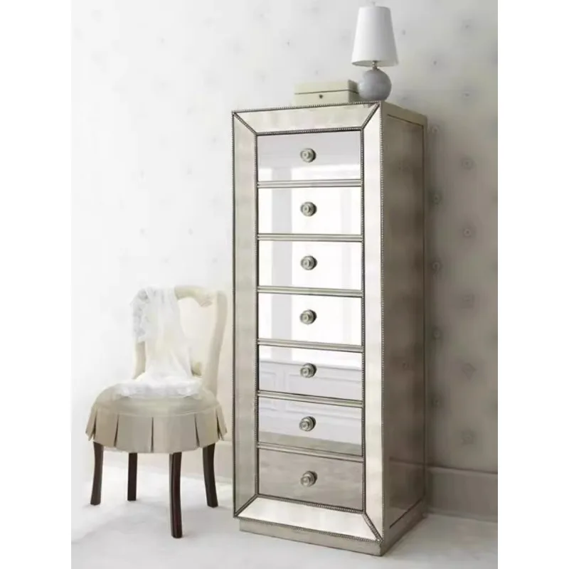 

Nordic light luxury dining side cabinet storage decorative cabinet bedside table