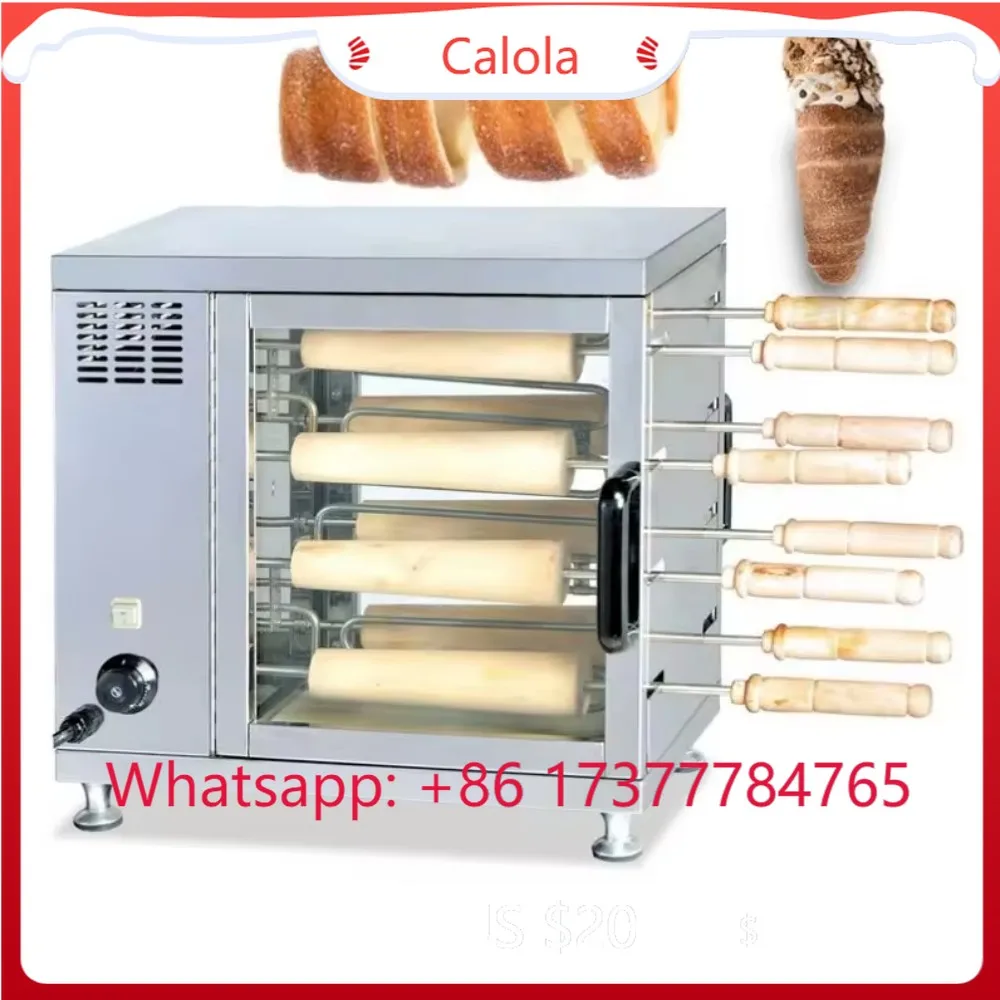 

High-Efficiency Stainless Steel Chimney Cake Roller Oven Commercial Snack Bakery Machine