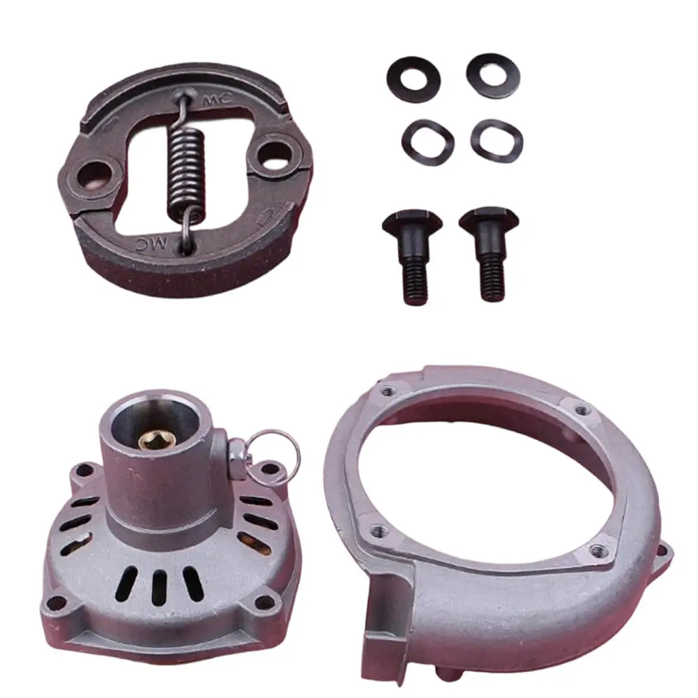 Clutch Assembly Kit Compatible with For Honda GX35 GX35NT Engine Components Including Drum Cover Bolt Washer Flywheel