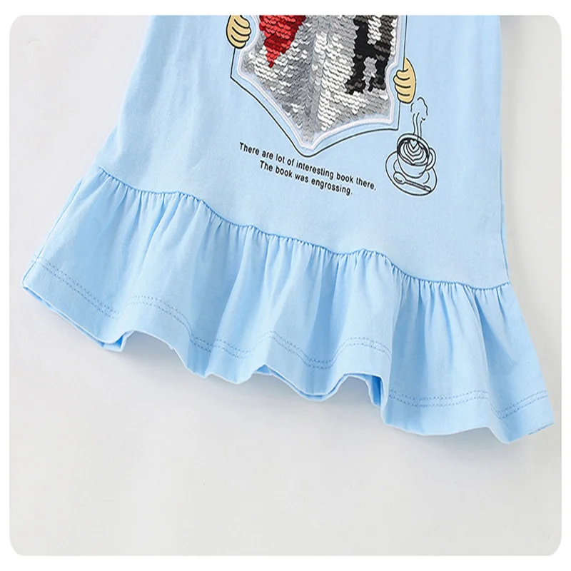 2-7T 95% البوليستر طفل الفتيات تيز الصيف طفل الملابس الساخن بيع قصيرة الأكمام الاطفال بلايز الأطفال بلايز #5