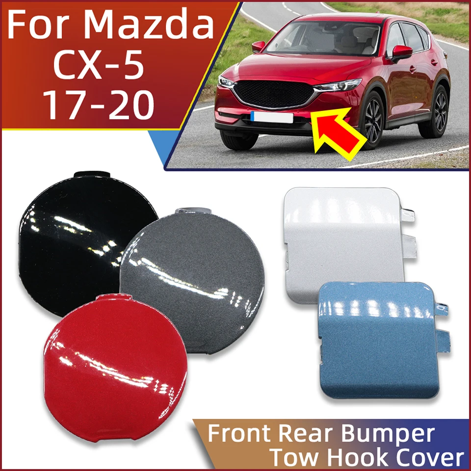 For Mazda CX5 CX-5 KE 2017 2018 2019 2020 Car Front Rear Bumper Tow Hook Hauling Eye Cover Lid Towing Hooking Trailer Cap Trim