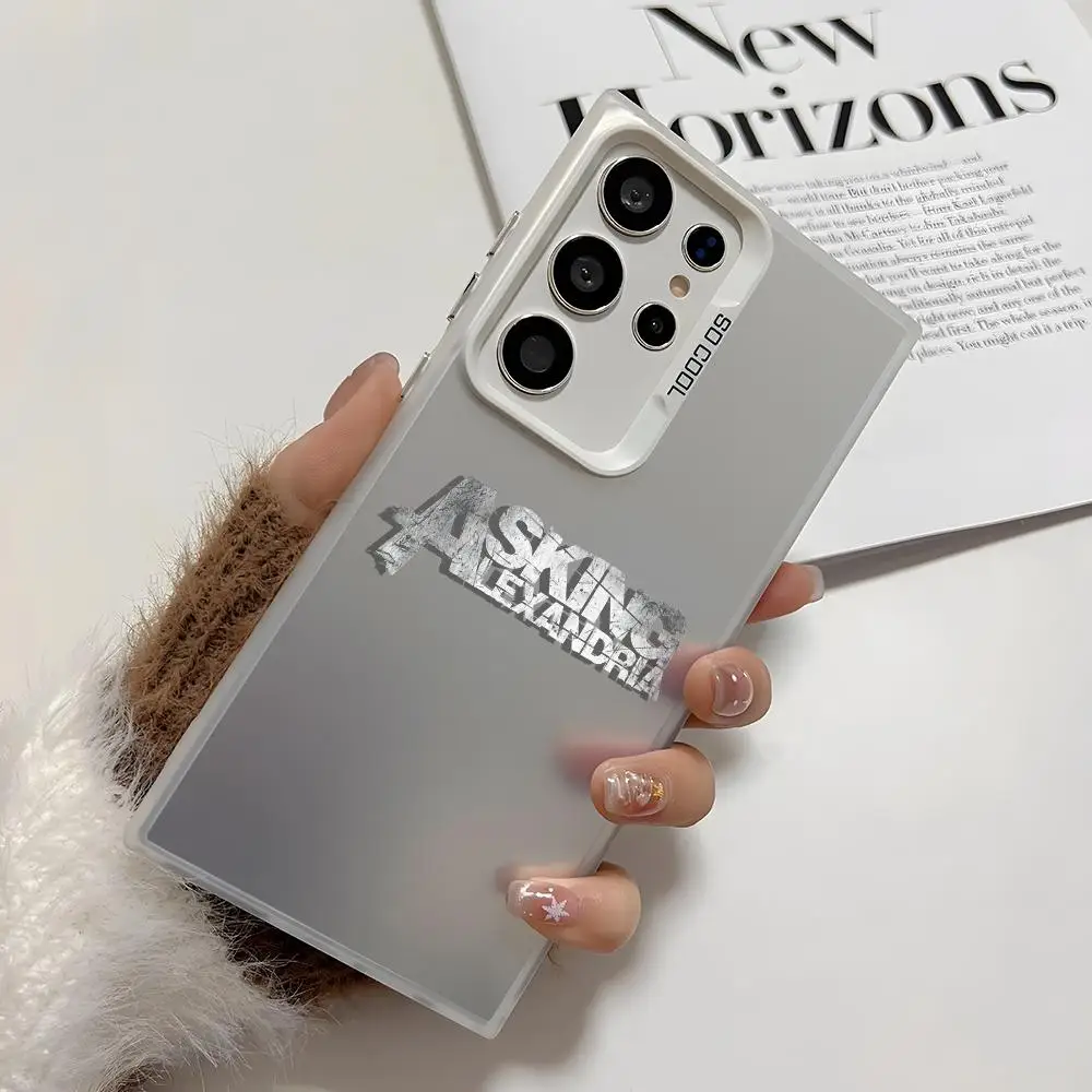 حافظة لهاتف سامسونج جالاكسي S25 Edge S24 S23 S22 S21 S20 Ultra Funda غطاء فضي من السيليكون