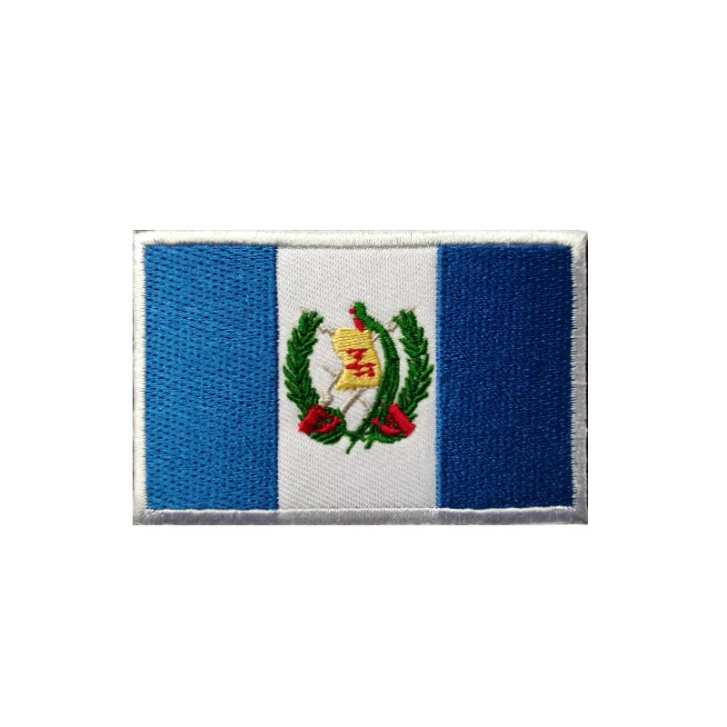 Chile Brazil Mexico Panama Argentina Cuba National Flag Patch Embroidery Badge Embleminsignia Armband Embroidered Hook&loop