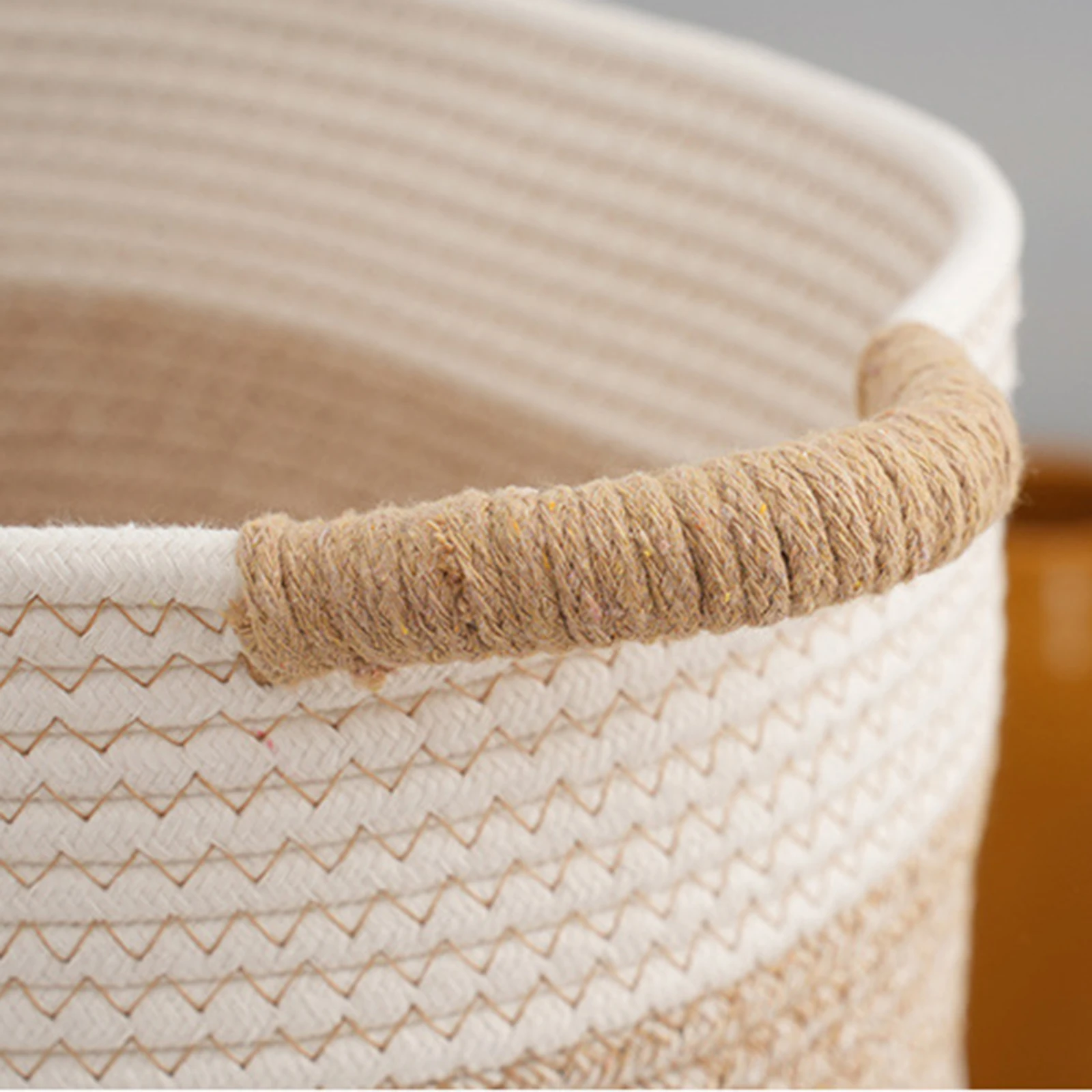 Rope Woven Baskets for Organizing Storage Basket Basket Portable Gift Basket Empty for Bathroom Home Nursery Desktop Books