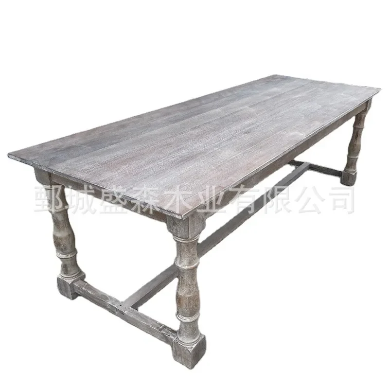 Rustic Pine Solid Wood Folding Farm Table Square Banquet Dining Desk for Outdoor Indoor Use Antique Log Finish