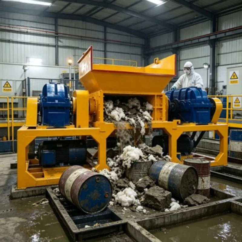 High Torque Dual Shaft Metal Shredder for Scrap Iron/Shrink Film/PP Woven Sacks/Ton Bags/Paper/Timber/PC/ABS/Plastic Components