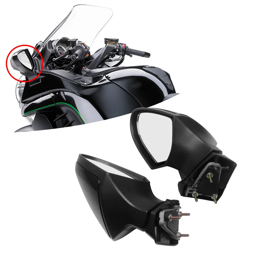 Motorcycle 1Pair Rear View Side Mirror Rearview Mirrors For Kawasaki 1400GTR ABS (ZG1400A9F) / 1400GTR (ZG1400A9F) 2008 - 2009