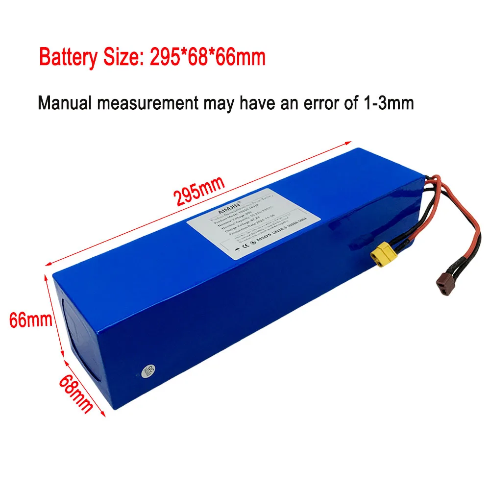 60V 10500mAH 16s3p Lithium Battery Pack is suitable for replacement of high capacity mountain bike battery electric scooter