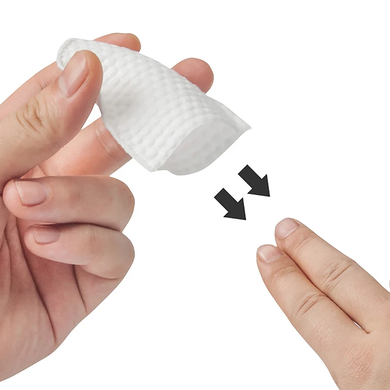 120 pçs/saco almofadas de algodão facial macio almofada cosmética em forma de u bolso almofada de algodão maquiagem para rosto compõem almofada de remoção