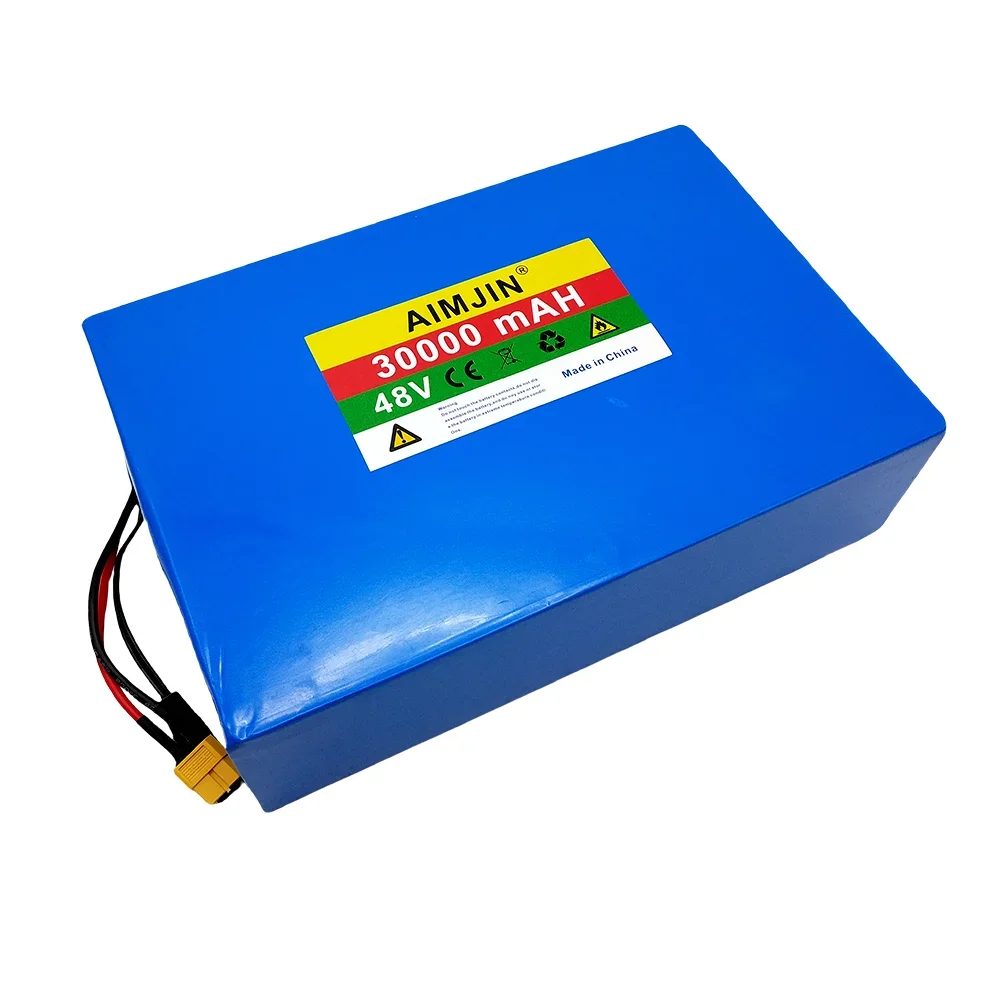 13S8P 48V 30Ah lithium battery for electric scooters, mountain bikes 250-800W+54.6V 2A charger