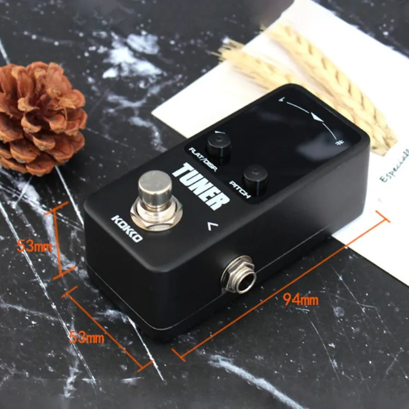 Kokko gitarren effekt pedal tuner gitarren pedal prozessor chromatischer tuner led display musik instrumente elektrische gitarren teile