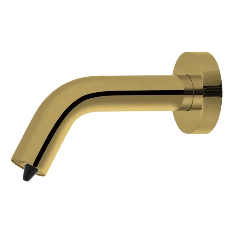 

59# Brass Wall Mounted Matte Black Automatic Sensor Soap Dispenser Bathroom Bright Gold Liquid Sensor Soap Dispenser
