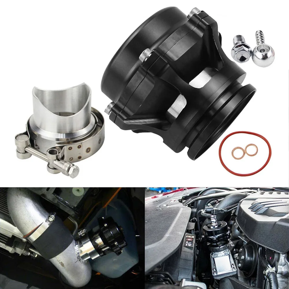 

Универсальный автомобильный турбовыдувной клапан 50 мм BOV 6/18/24PSI, пружинный V-образный фланец, алюминиевая труба турбокомпреда, регулируемые автомобильные аксессуары