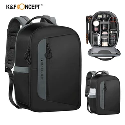 K&F CONCEPT 22L Camera Backpack with Rain Cover Large Capacity Backpack Suitable for Photography Accessories