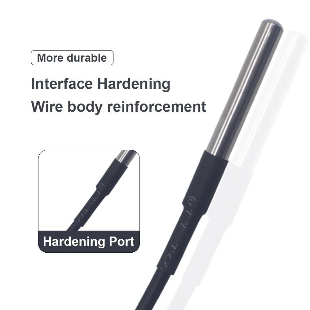 Temperatuur Sensor Module Kit Waterdicht 100Cm Digitale Sensor Kabel Roestvrij Staal Sonde Terminal Adapter