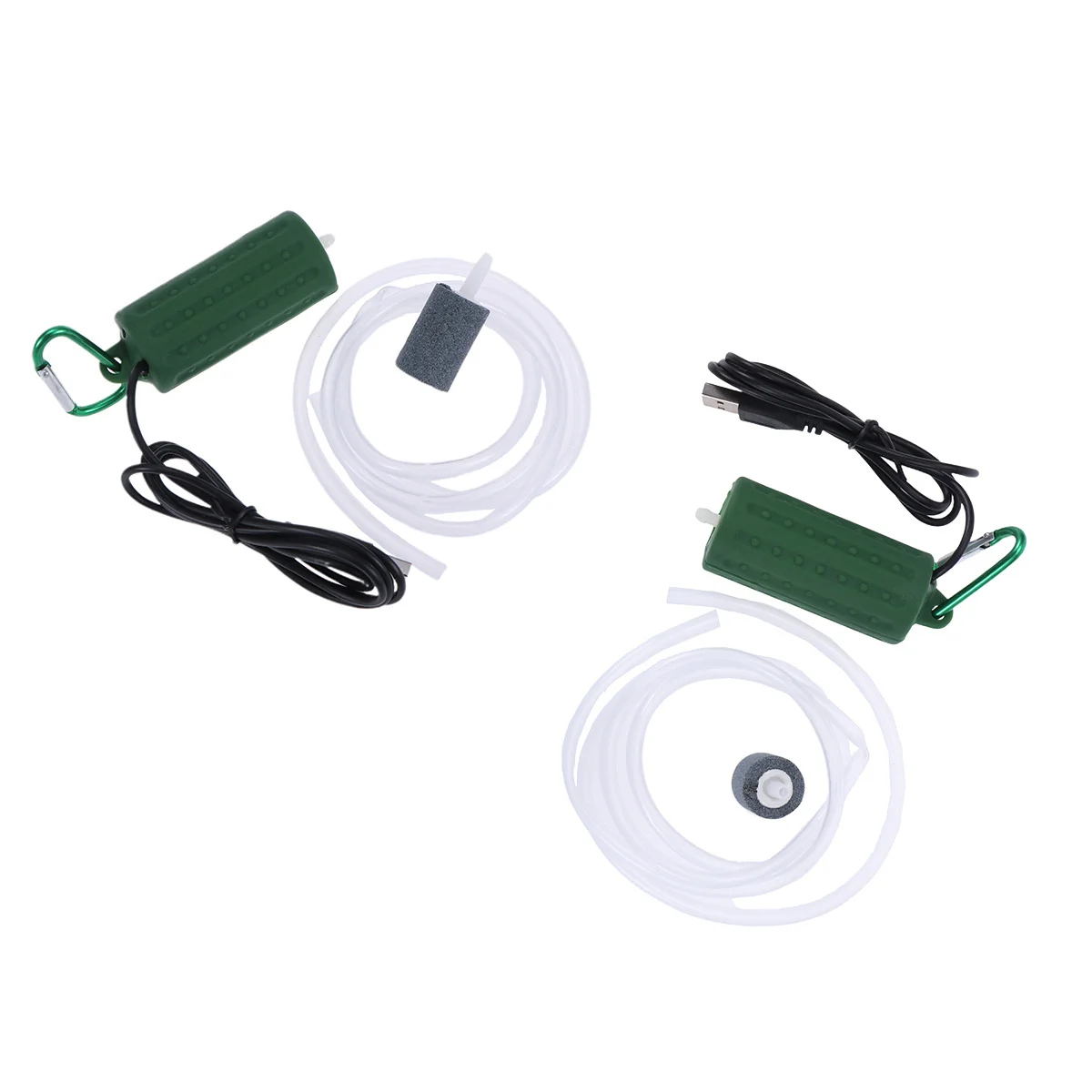 

Aquarium Oxygen Air Pump Dark Green Compact Silent USB Powered Efficient Fish Tank Pond Aerator Large Volume Low Noise