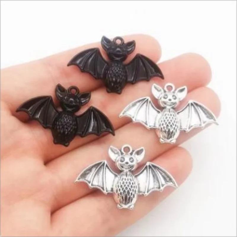 4Pcs/Lot  40*26mm Halloween Pendant Zinc alloy Bat Charms Pendant Fit Jewelry Making DIY Jewelry Findings
