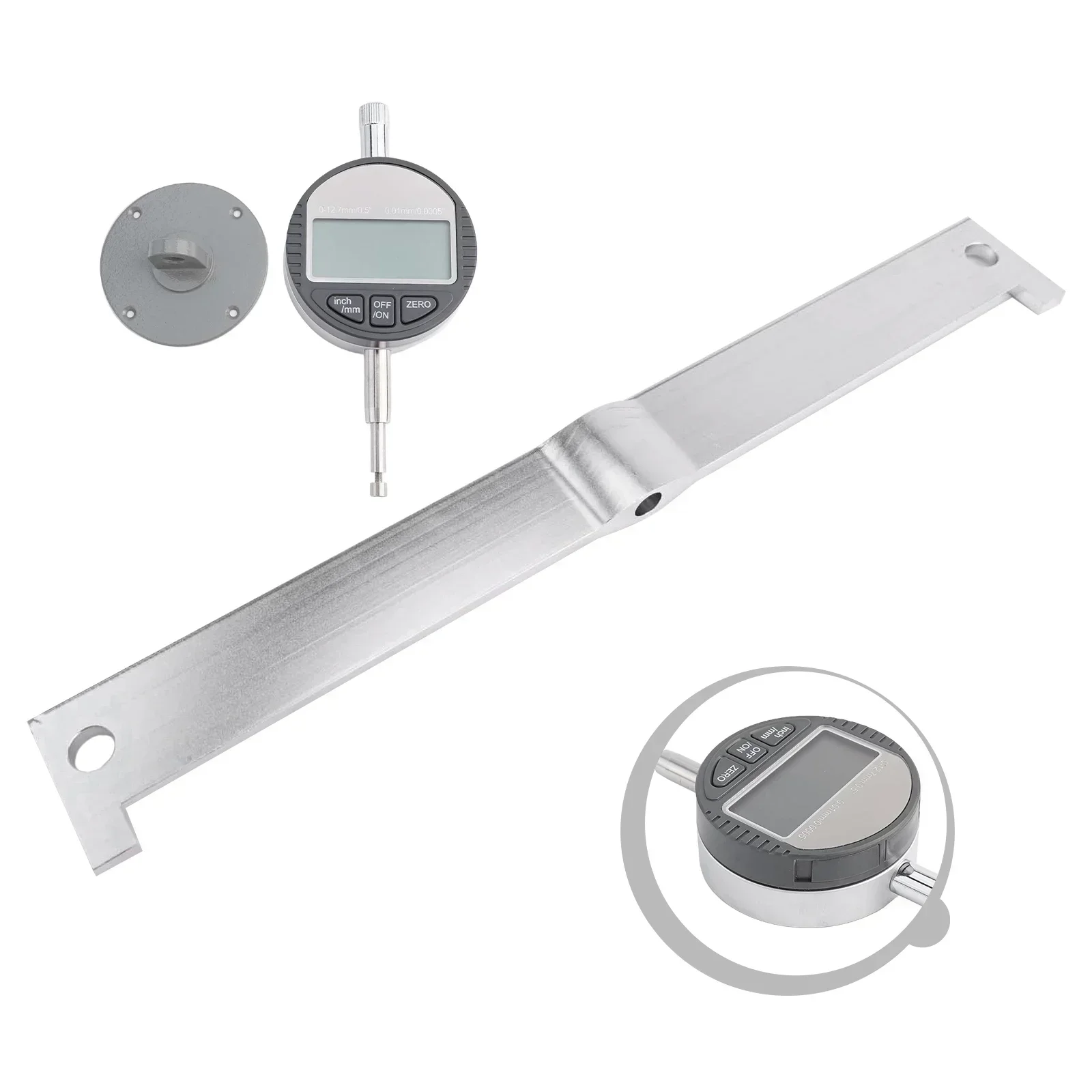Professional Luthiers Checking Neck Digital Adjusting The Fretboard Calibration The Straightness Professional Luthiers Tool