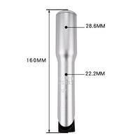 Bike Quill Stem Adapter Riser 22.2/25.4mm Quill 160mm Repair Component