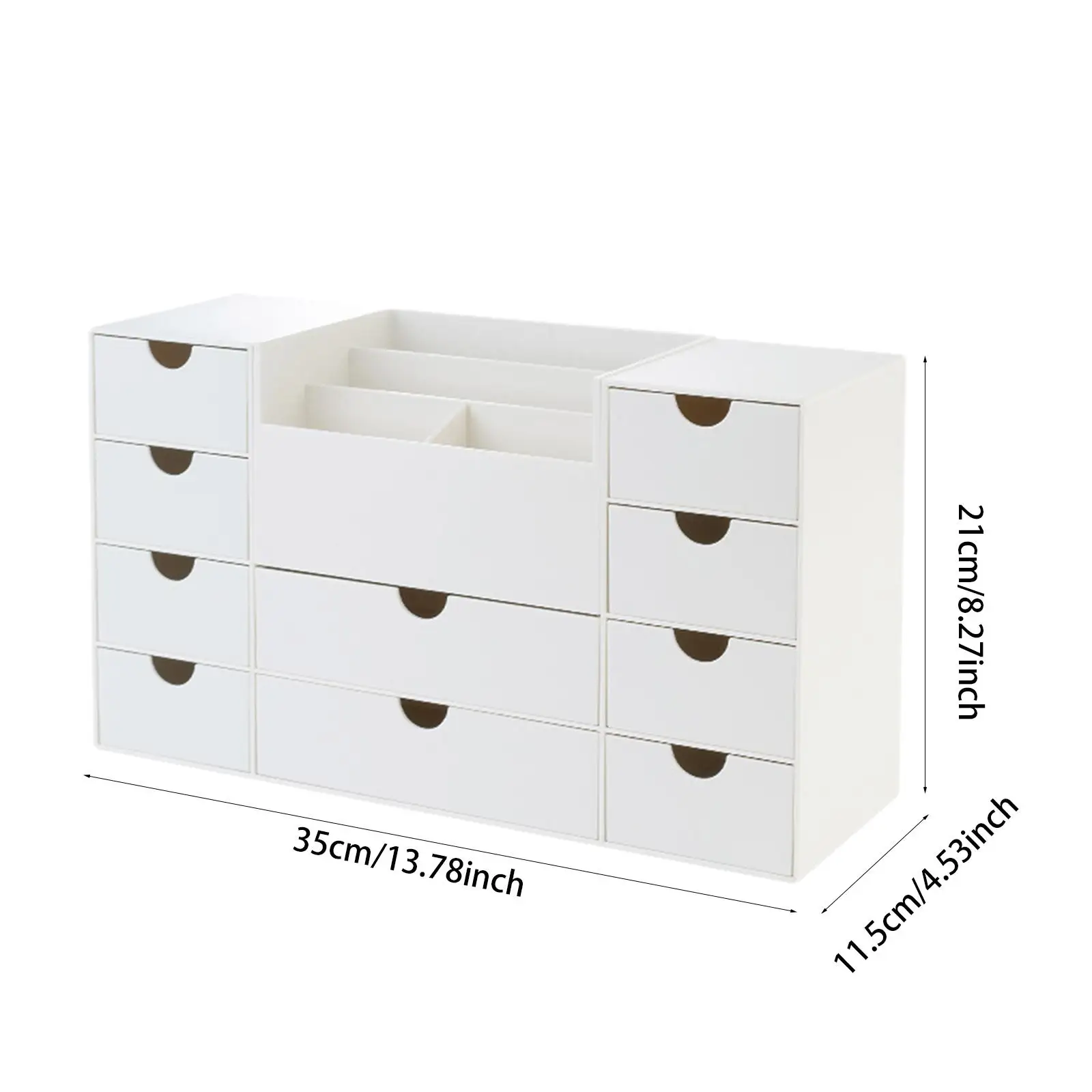 Desktop Jewelry Box Multipurpose Office Supplies Organiser Desktop Storage Box for Home Office Countertop Kitchen Art Supply image 6