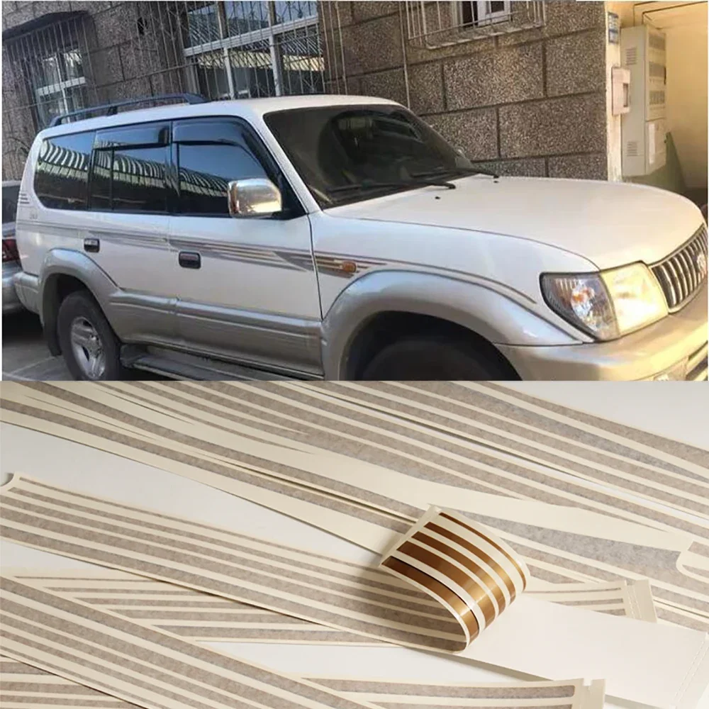 

Car body Stickers For Toyota Land Cruiser 100 LC100 1998-2007 Car Stickers Creative Vinyl Sticker On Car side door Sticker