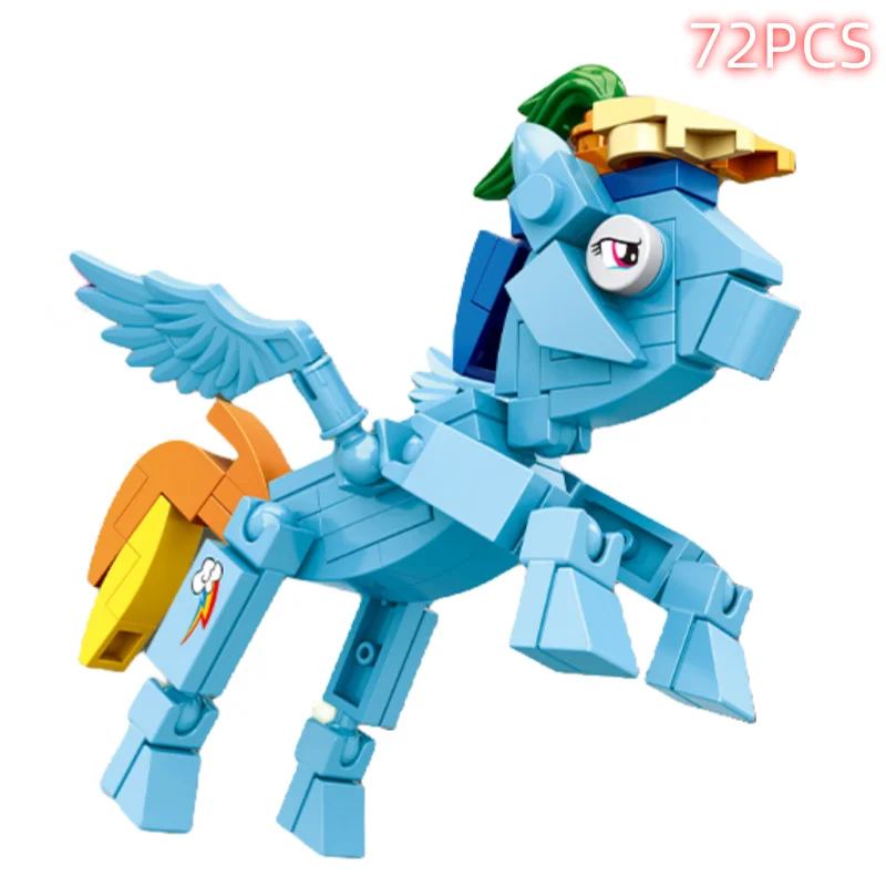 Pony War-Mini MODELO DE figura de acción Kawaii, bloques de construcción compatibles con Zoon, ciudades de Anime, Navidad, Halloween, juguetes de cumpleaños, regalos