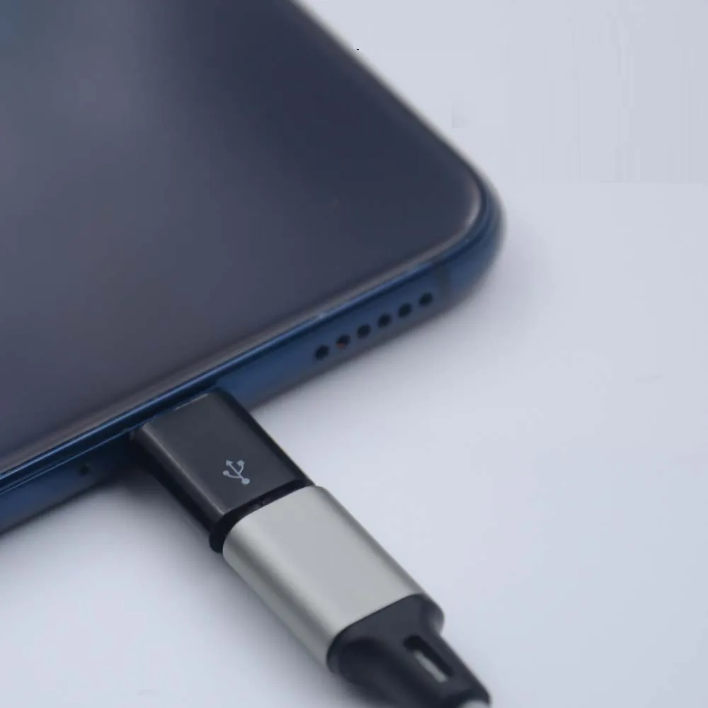 อะแดปเตอร์ Micro USB ตัวเมียเป็น Type C ตัวผู้สำหรับ Xiaomi Mi9 redmi Note7 Huawei P30 Pro Samsung S9 Note 9ตัวแปลงปลั๊กถ่ายโอนข้อมูล