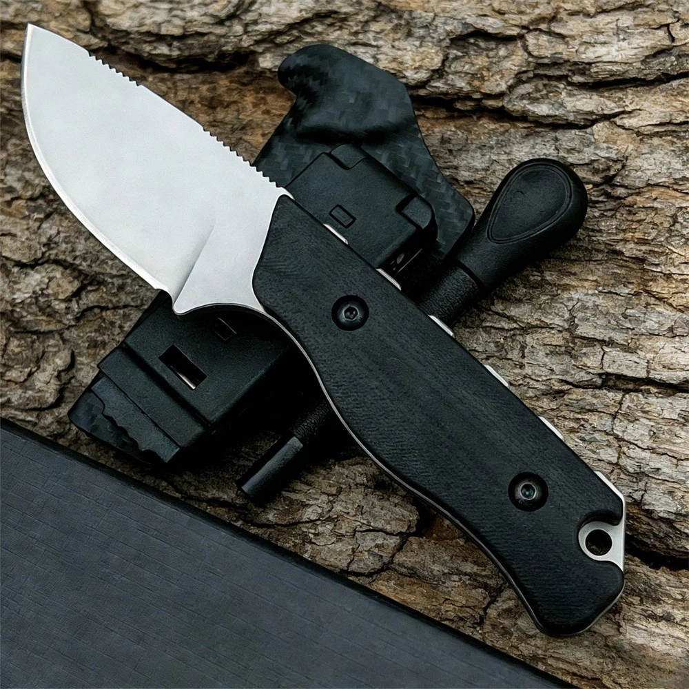 

Нож для активного отдыха 15017 с фиксированным клинком из стали 8Cr13MoV, рукоять G10, для исследования джунглей, повседневного ношения, самообороны, с чехлом