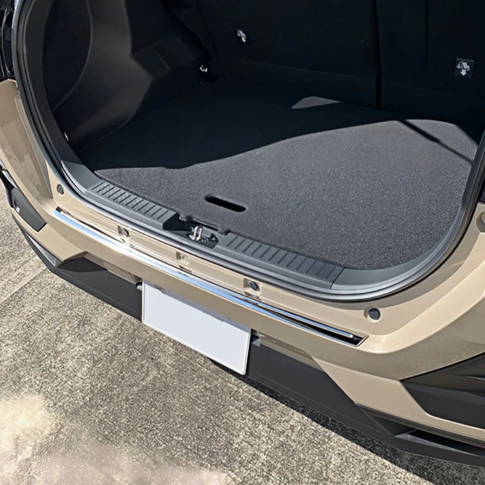 1PCS Stainless Steel Car Rear Bumper Protector Trim For TOYOTA RAIZE A200A/210A 2019 Car Accessories Exterior Styling Stickers