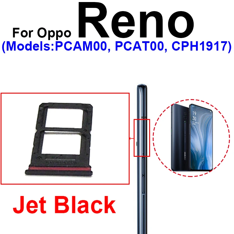SIM Card Tray For OPPO Reno Reno ACE Reno 10X Zoom SIM Card Socket