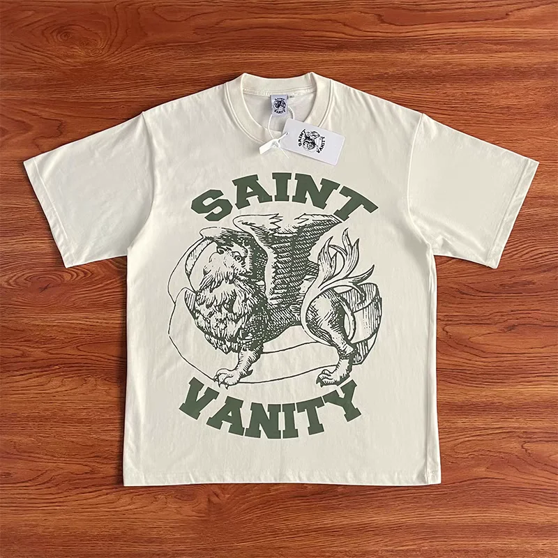 

New SAINT VANITY T Shirt Men Women High Quality Short Sleeve Summer Style T-shirt Top Tees