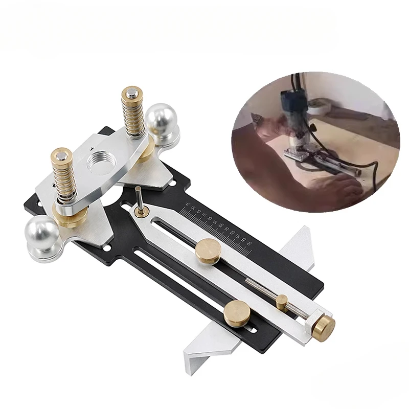 

Guitar Sound Hole Tool Router Rosette Routing DIY Milling Circular Hole Luthier Tool Metal DIY Guitar Making Special Gears