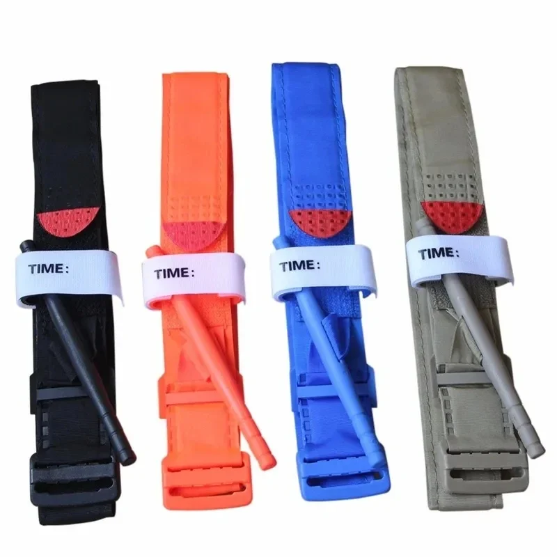 1PCS Blue/Red/Khaki High Quality Tourniquet Tactical  Survival Outdoor Combat Turnstile Rotating First Aid Medical Emergency