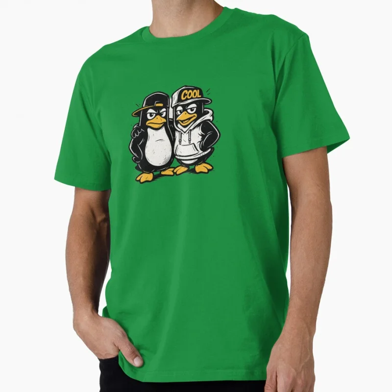 تي شيرت رائع من Linux Tux Homie Penguins هدية مضحكة لمهندس البرمجيات ملابس جرافيك مطور فكاهة قطع علوية كبيرة الحجم S-6XL #5