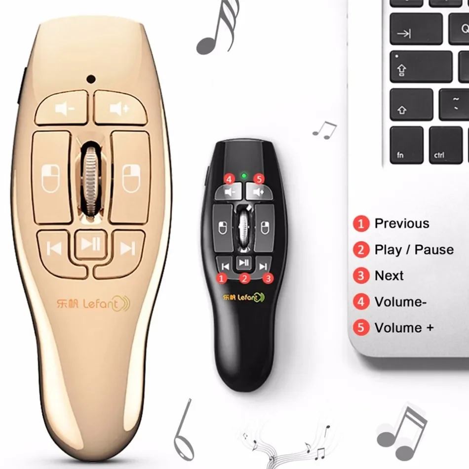 F9 2,4 GHz Mini bezprzewodowa mysz lotnicza Multimedia somatosensoryczna Wygodna przenośna kompaktowa ergonomiczna wielkości dłoni